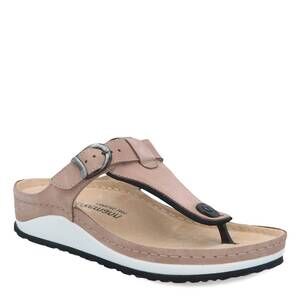 NEW BERKEMANN women's mila sandal in stone nubuck